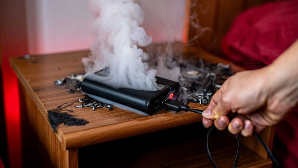 5 home charging mistakes with lithium batteries that start fires