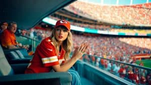 Taylor Swift attends Chiefs vs. Raiders home game at Arrowhead after Lions appearance with Caitlin Clark