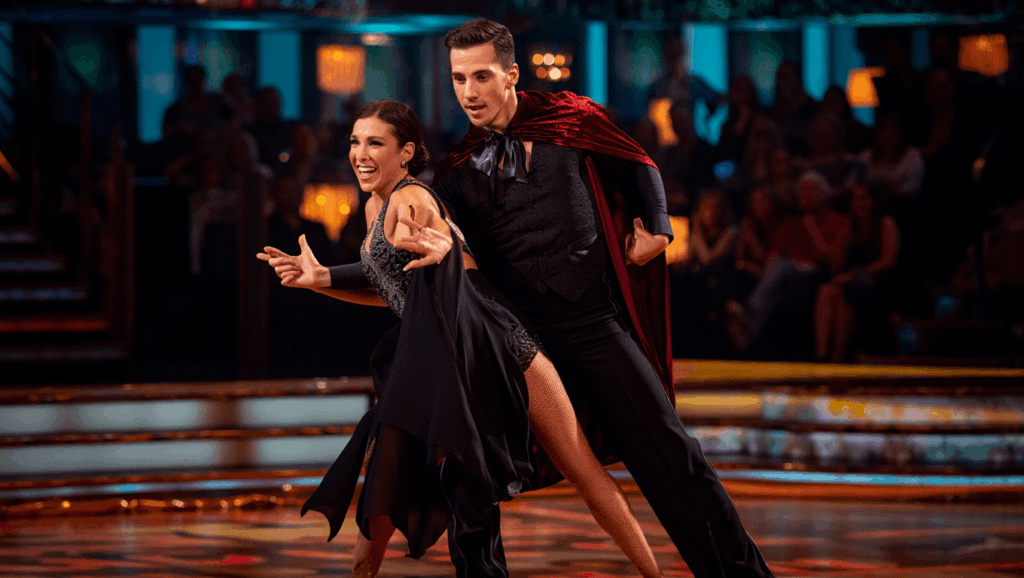 Jen Affleck eliminated on Dancing with the Stars Halloween Night after judges' votes