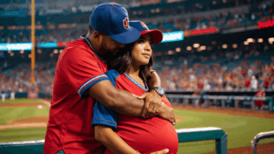 Kike Hernandez's wife Mariana Vicente celebrates second pregnancy at World Series