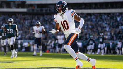 Luther Burden III connects with Caleb Williams in today's Black Friday Bears-Eagles showdown, rookie emerging in Week 13