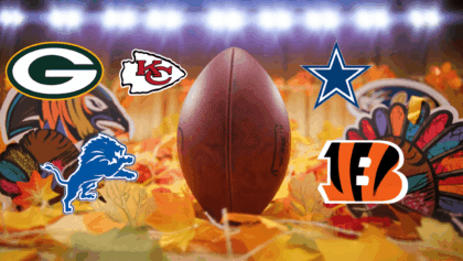NFL schedule today kicks off with Thanksgiving trio: Lions-Packers, Chiefs-Cowboys, Bengals-Ravens