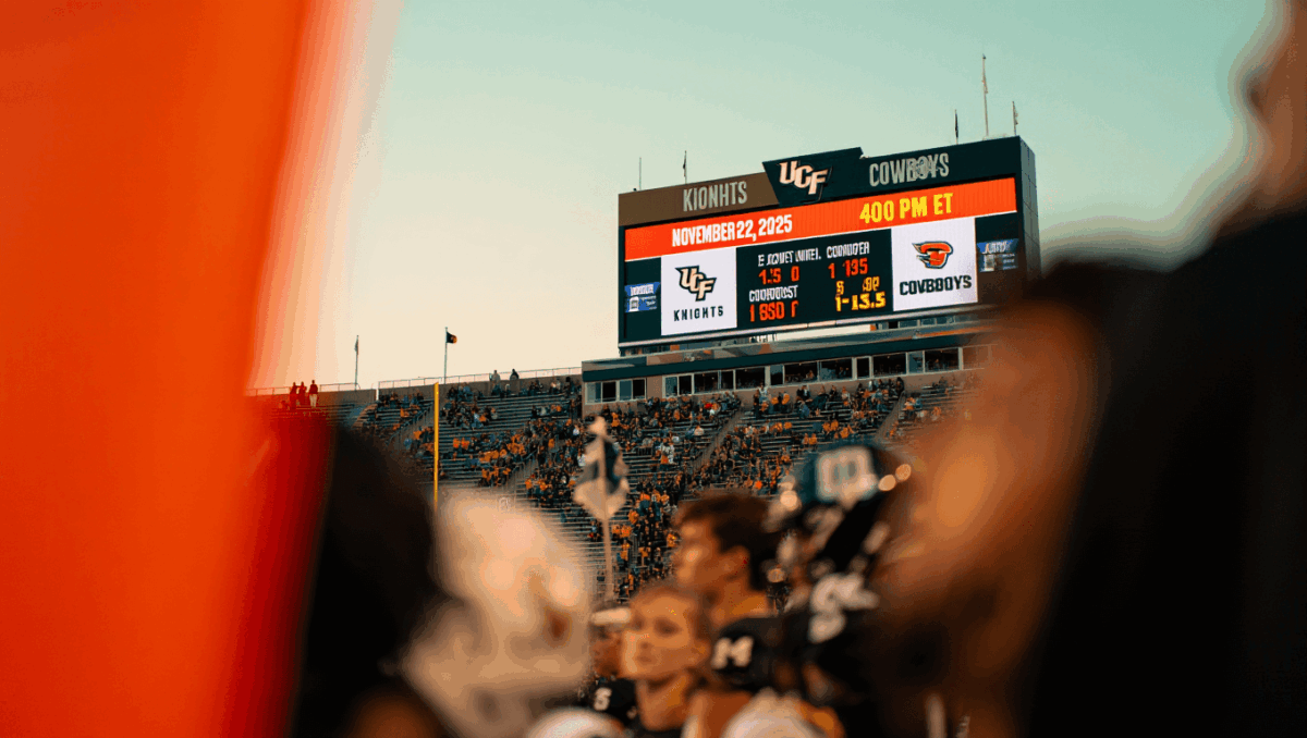 Oklahoma St faces UCF favored by 13.5 points with just 15% win probability after 9-game losing streak