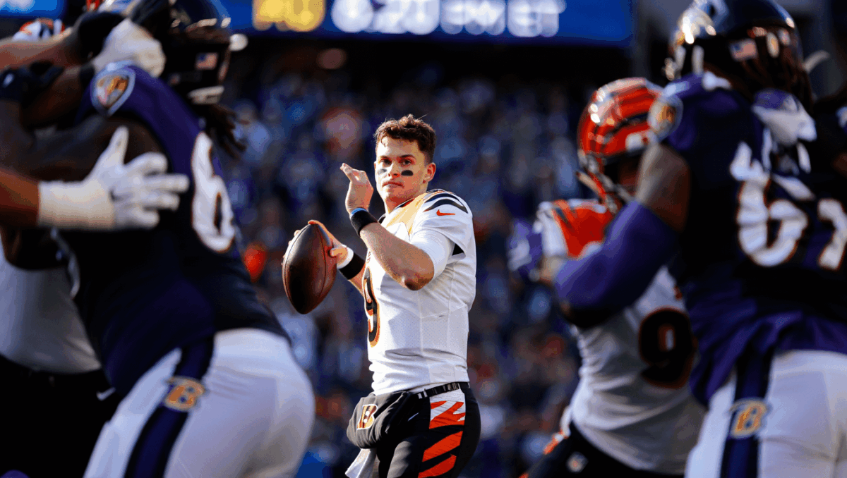 Bengals vs Ravens: Joe Burrow faces Lamar Jackson on Thanksgiving night with Ravens favored by 7