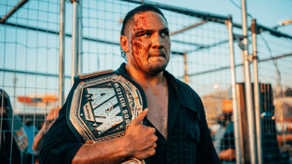 AEW Full Gear results: Samoa Joe shocks Hangman Page in bloody cage match, wins world title