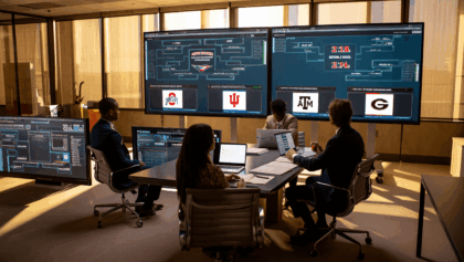 College football playoff bracket projects Ohio State, Indiana, Texas A&M and Georgia as top seeds