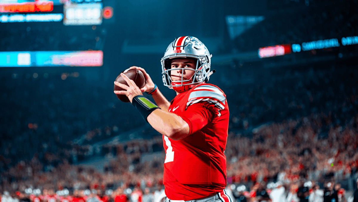 College football rankings show three undefeated teams battling for playoff's top spot, Ohio State, Indiana clash with Texas A&M tonight
