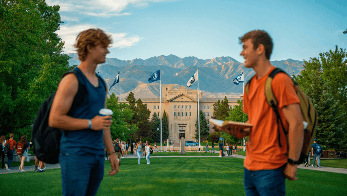 Utah State University is nestled in Logan, Utah's Cache Valley, 1.5 hours north of Salt Lake City near the Idaho border