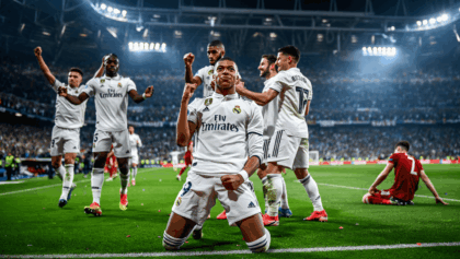 Olympiacos stunned as Real Madrid demolishes Greeks 5-2 in Champions League thriller last night
