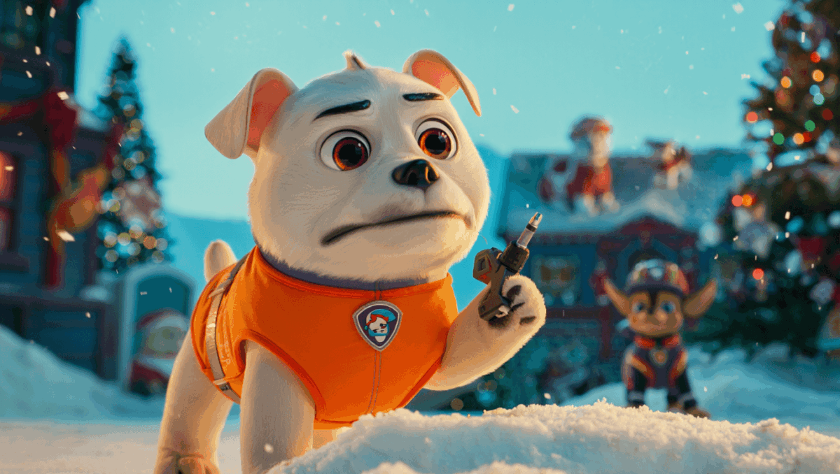 A Paw Patrol Christmas saves the holidays on CBS with pups' first-ever special, Rubble leads festive rescue