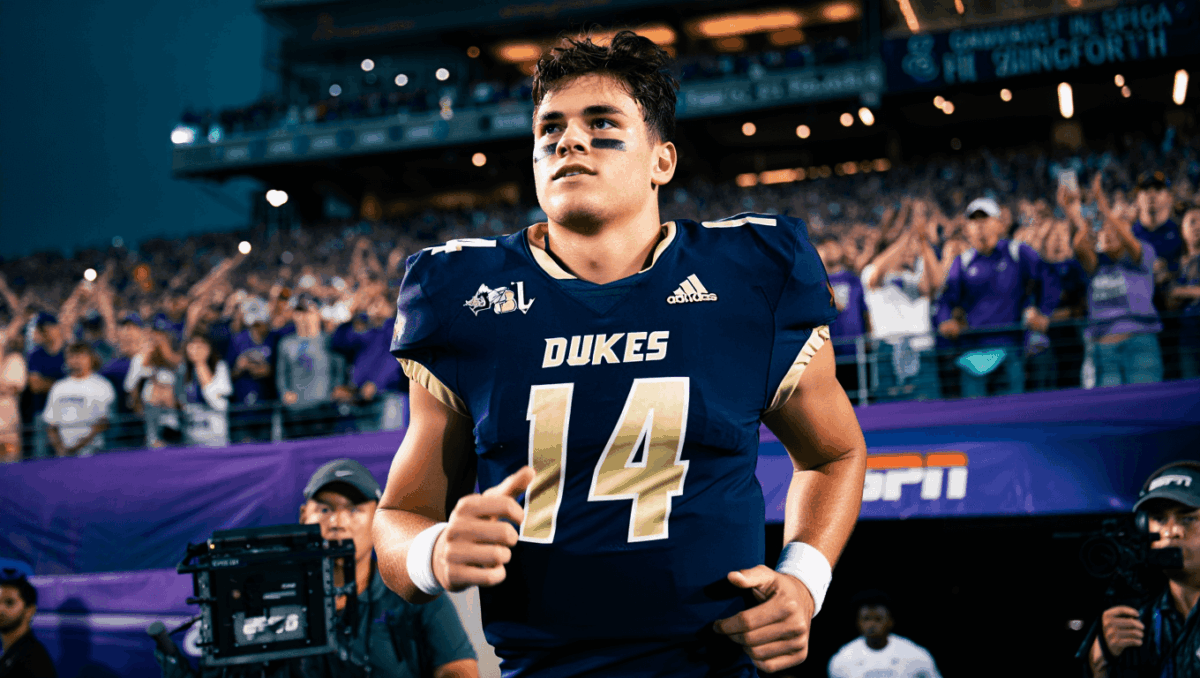 James Madison Dukes take on Troy Trojans tonight in Sun Belt Championship clash, Barnett leads No. 20 JMU