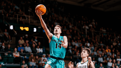 Cal Poly trades buckets with Montana State in tight first half, 41-40 lead at break