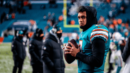 Tua Tagovailoa faces ultimate cold-weather test tonight as Dolphins' playoff hopes lie on the line in Pittsburgh