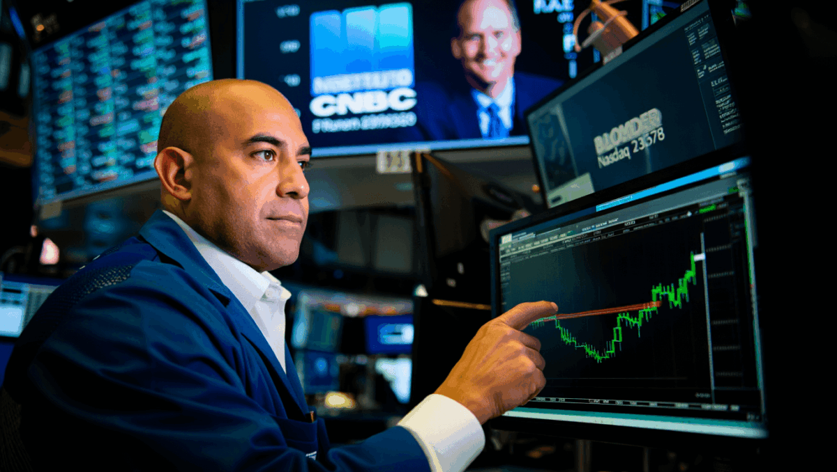 Nasdaq index rallies to 23,578 as tech stocks gain ahead of Fed rate decision