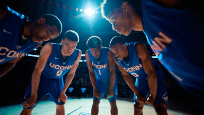 College basketball games today deliver two Jimmy V Classic showdowns: No. 5 UConn faces No. 18 Florida at Madison Square Garden tonight