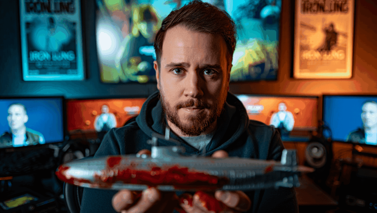 Iron lung movie hits theaters in January from Markiplier, breaking record for most blood in horror film