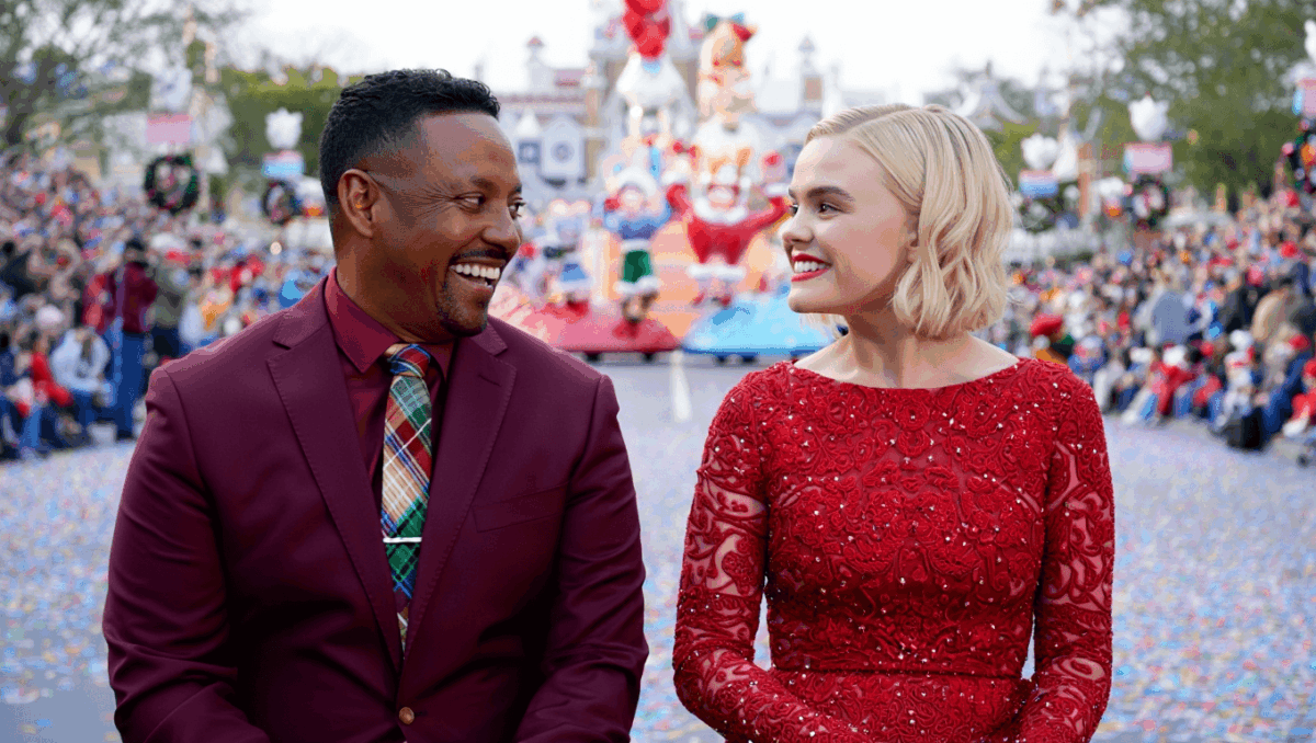 Christmas day parade returns with 40th anniversary celebration featuring Alfonso Ribiero and Ginnifer Goodwin, airs right now on ABC