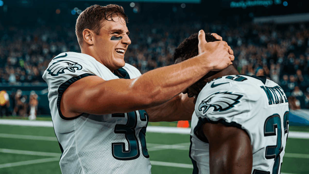 Cooper DeJean pulls off WWE-style celebration as Nikki Garcia shuts down dating rumors