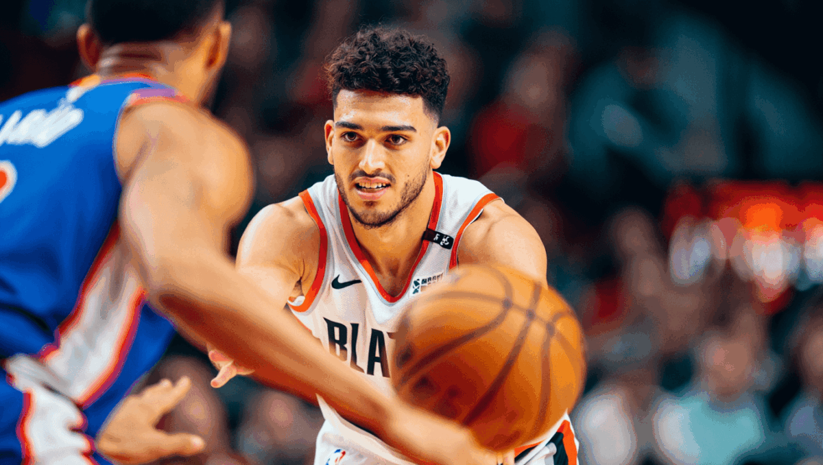 Deni Avdija sets career-high 14 assists in Trail Blazers' loss to Raptors last night