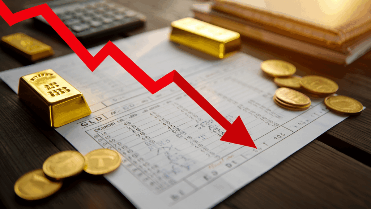 GLD stock plunges as gold corrections sharply today, here's why prices fell 2.4%