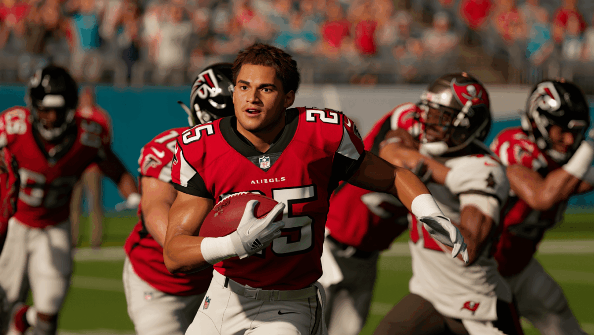 Tyler Allgeier sits tied for 7th in rushing TDs with 8 despite low yardage total, fantasy favorite for Week 15