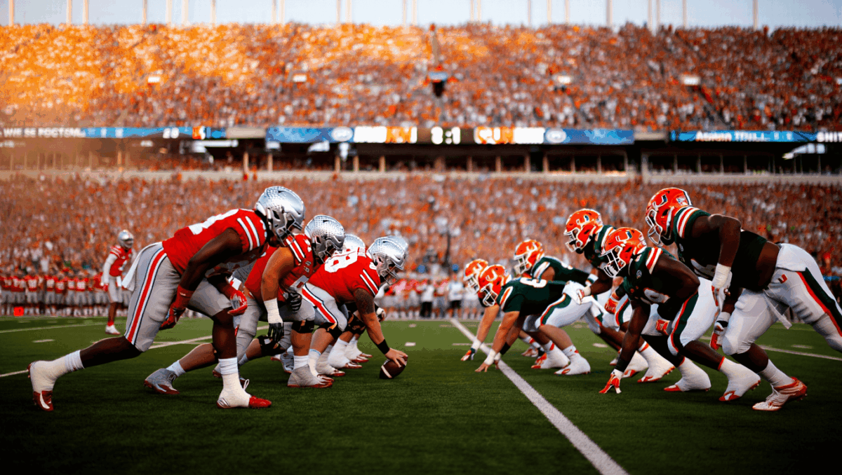 Ohio State faces Miami in CFP quarterfinal Cotton Bowl showdown tonight, defending champs seek playoff advancement