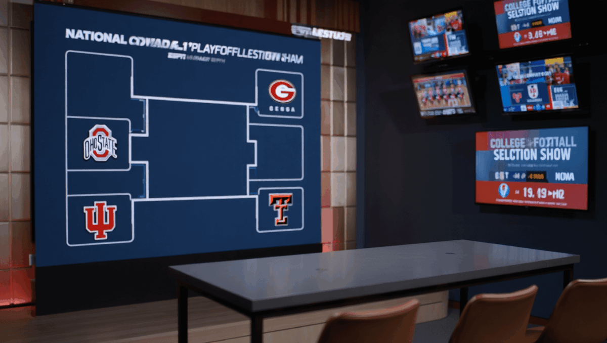 CFP playoff bracket to be revealed tomorrow with four teams getting first-round byes