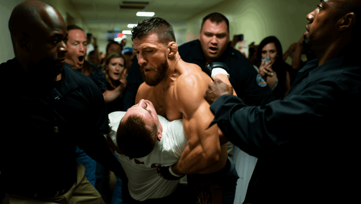 Andrei Arlovski gets into explosive backstage brawl with Jack Doherty's crew at Jake Paul vs. Anthony Joshua event in Miami