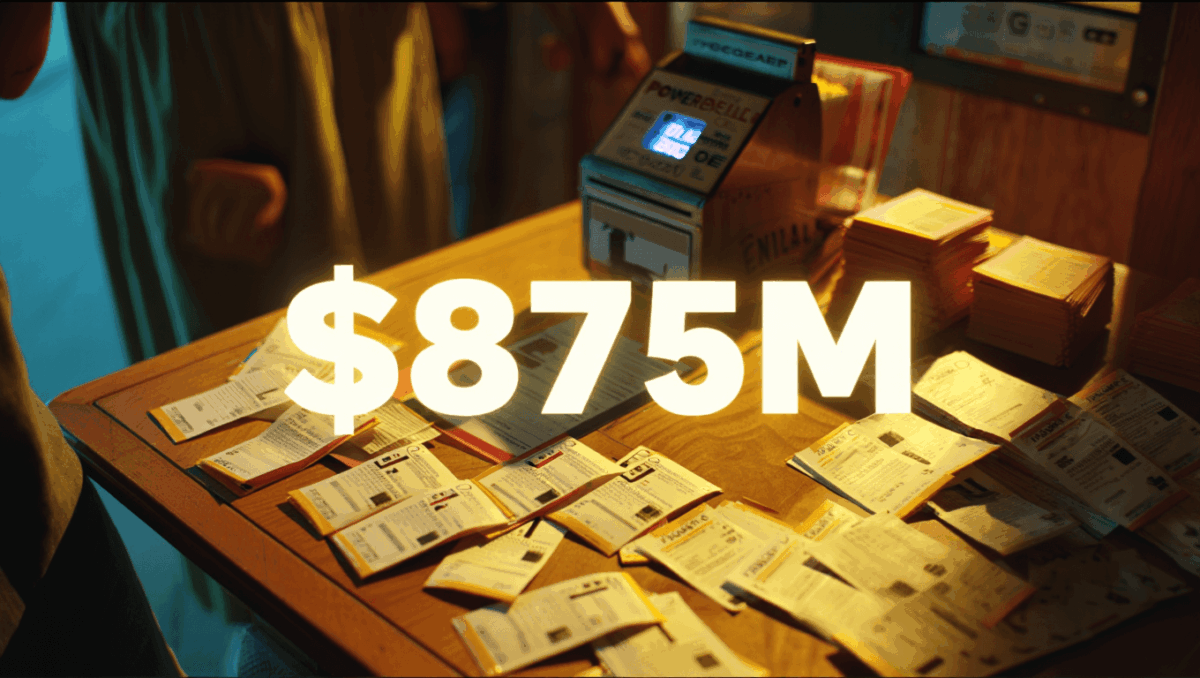Lottery tickets soar to $875M Powerball jackpot as no winners claimed tonight, 7th largest pot ever