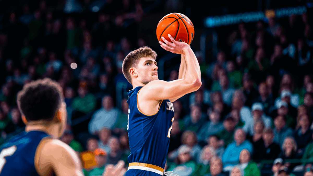 Evansville falls to Notre Dame 82-58 as Shrewsberry scores career-high 26 points