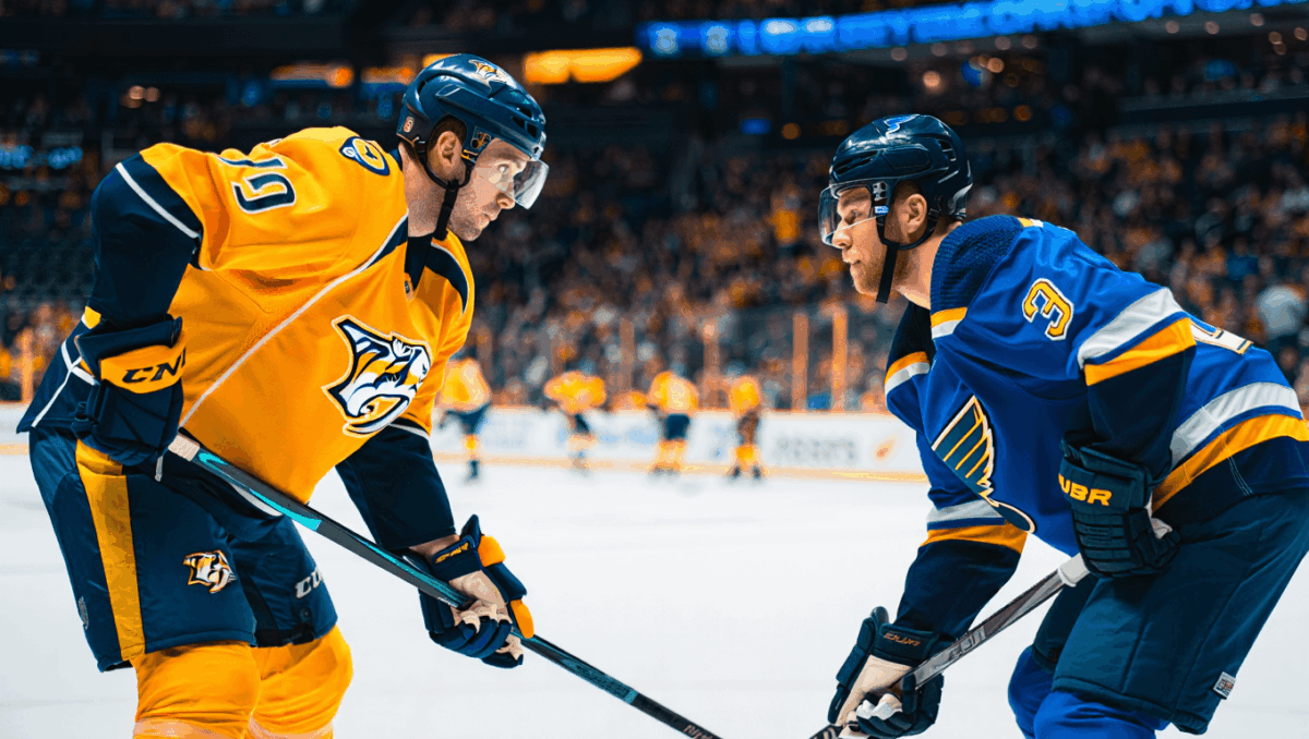 Blues vs Predators battle at Bridgestone Arena, both teams seeking wins in tight contest