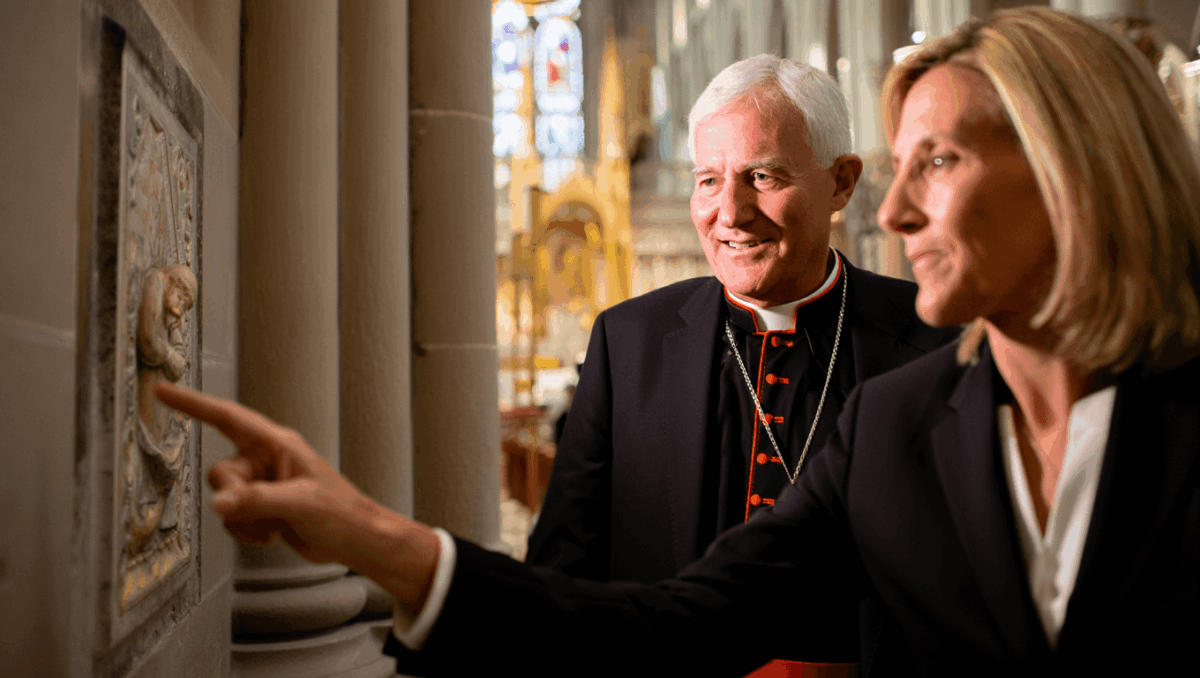 Maria Bartiromo honors Cardinal Dolan with exclusive interview at St. Patrick's Cathedral, discusses faith during turbulent times