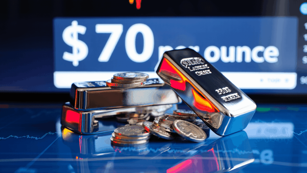 Silver soars to record $70, hits 141% gain in 2025 as supply dries up