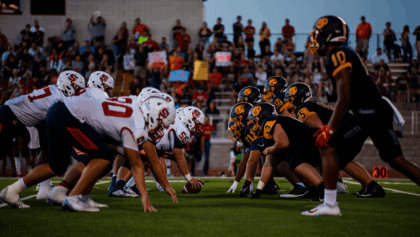 Smithson Valley faces Port Arthur Memorial in UIL Class 5A state semifinal battle last night in Katy