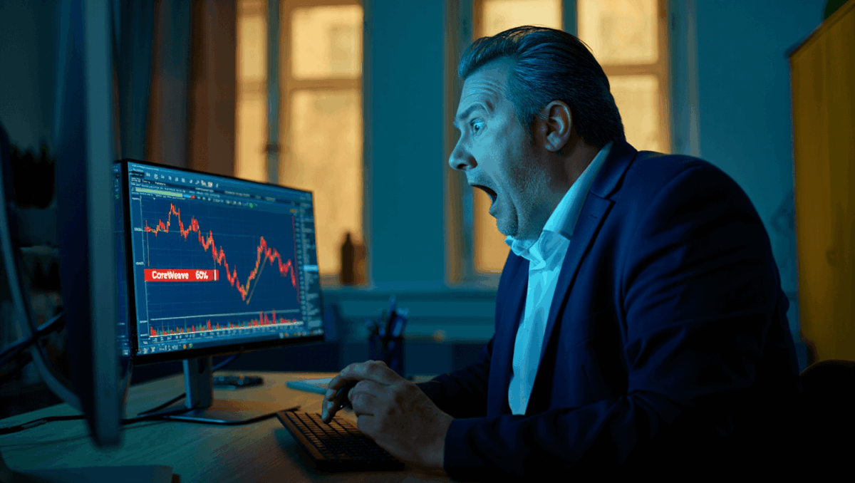 CRWV stock plunges to 16-month low as AI infrastructure bubble fears intensify, down 60% from peak