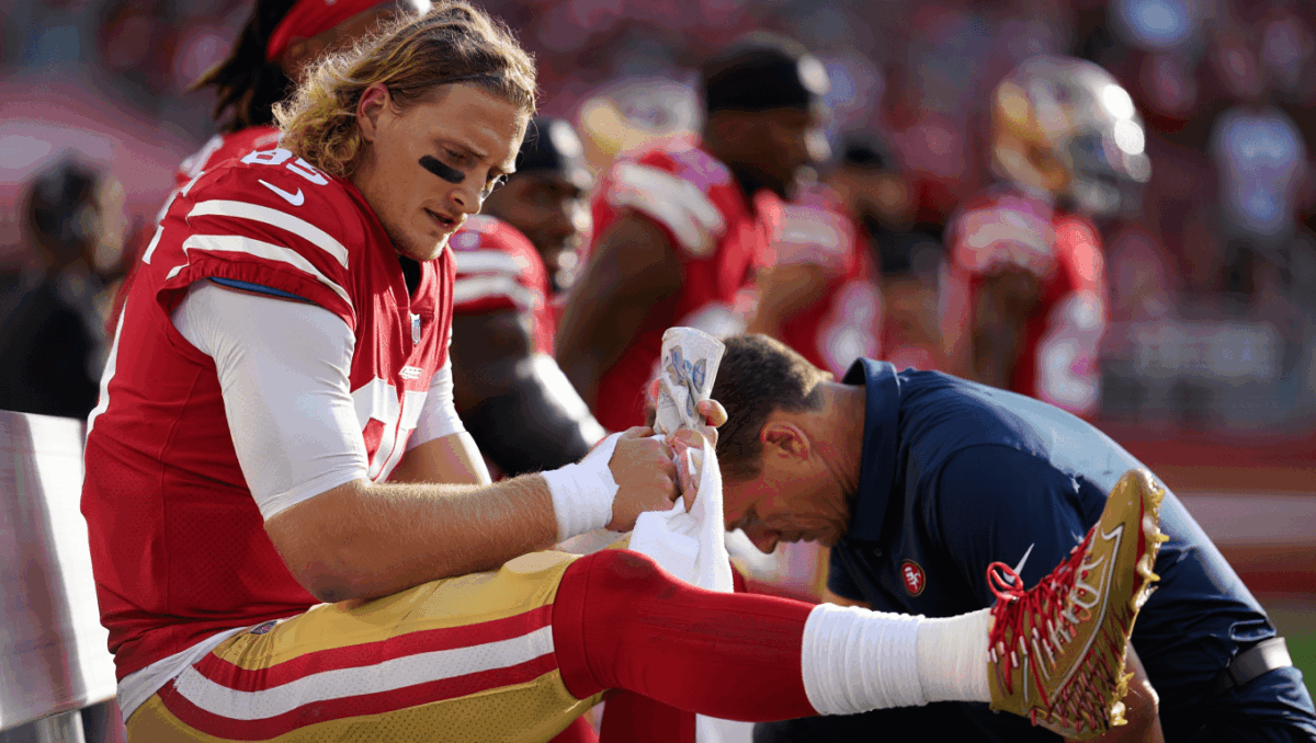 Is George Kittle playing tonight vs Bears? 49ers star TE 'highly unlikely' with ankle injury