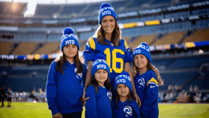 Matthew Stafford wife Kelly won't let daughters wear MVP hats to games, comes up with clever alternative