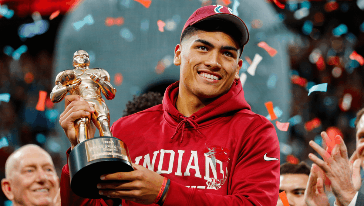 College football Heisman goes to Fernando Mendoza last night, Indiana QB becomes first Hoosier to win coveted award