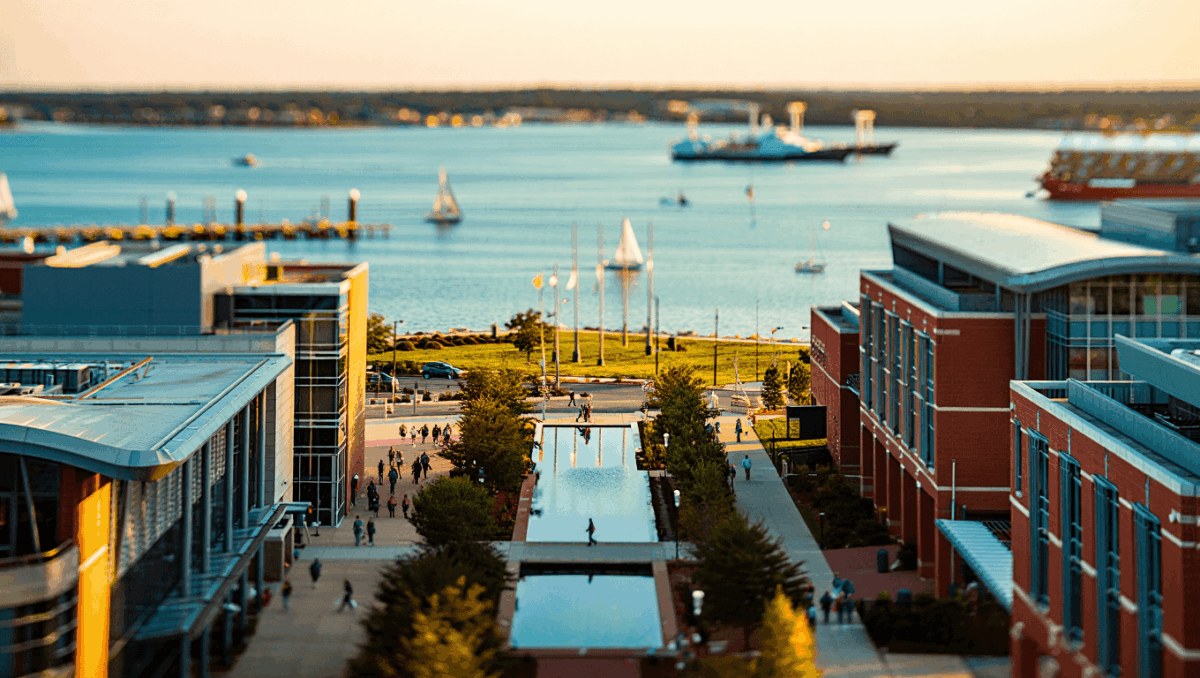 Old Dominion University is located in Norfolk, Virginia on 337 acres, home to nearly 24,000 students