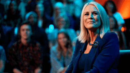 Jamie Lee Curtis stops by Jimmy Kimmel tonight to talk Ella McCay, her new comedy hitting theaters in 5 days