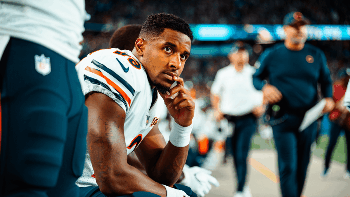 DJ Moore labeled questionable for tonight's Bears-49ers matchup after late addition to injury report with illness