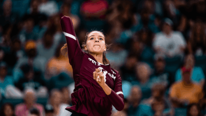 Texas A&M volleyball stuns No. 1 Nebraska 2-0 in Elite Eight NCAA tournament, advances closer to Final Four