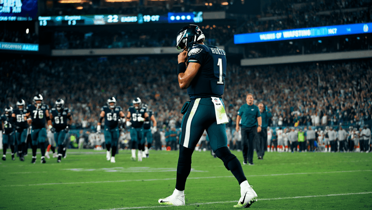 Eagles lose to Chargers 22-19 in overtime thriller, Jalen Hurts' 5 turnovers doom Philly