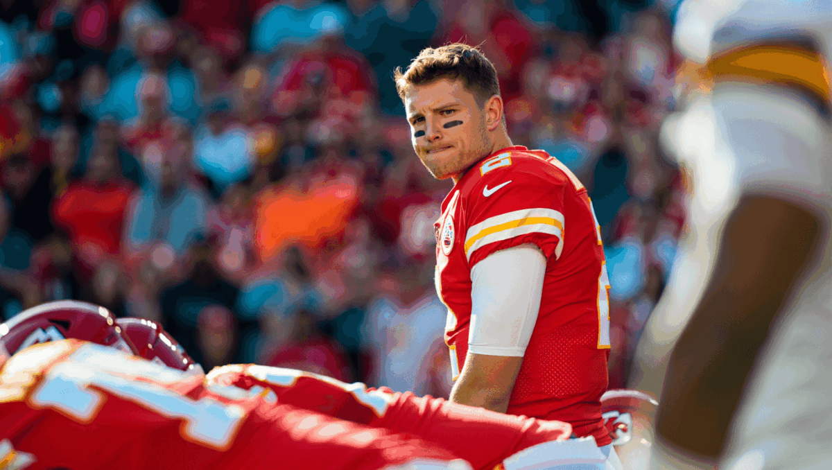 Chiefs backup quarterback Gardner Minshew steps in for injured Patrick Mahomes today vs Titans