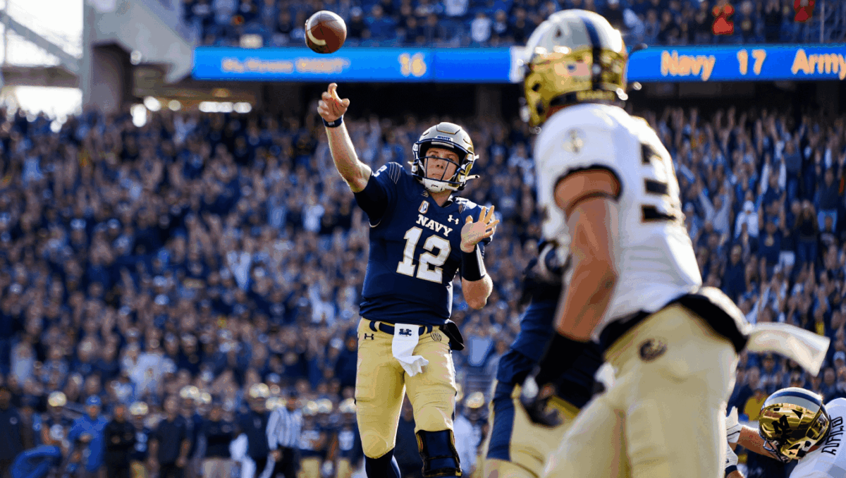 Navy rallies past Army 17-16 on Blake Horvath's clutch TD pass, thrilling finish in rivalry game