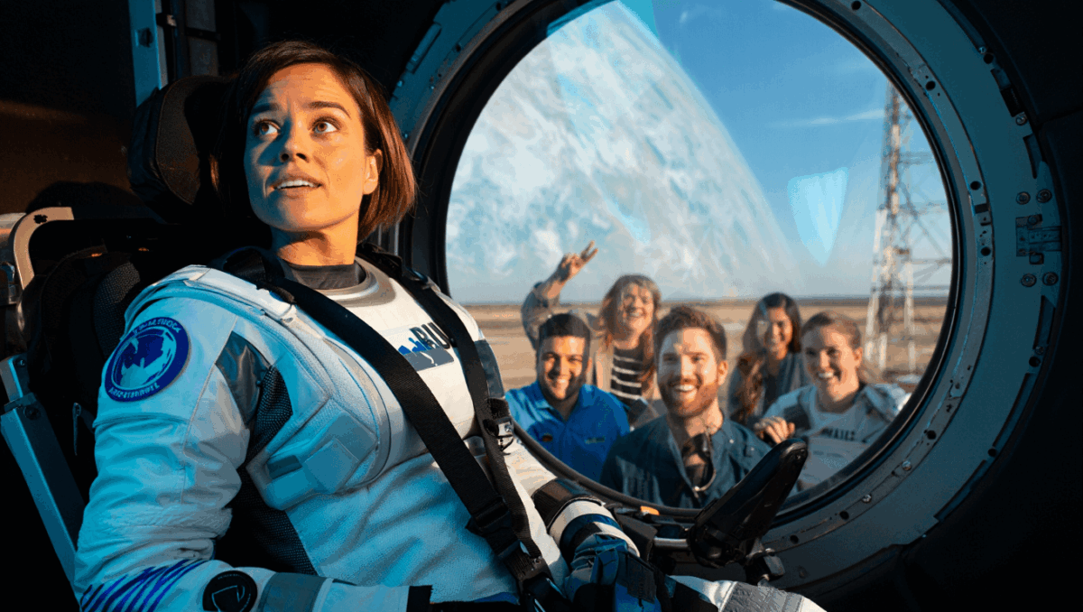 Blue Origin makes history sending first wheelchair user to space today
