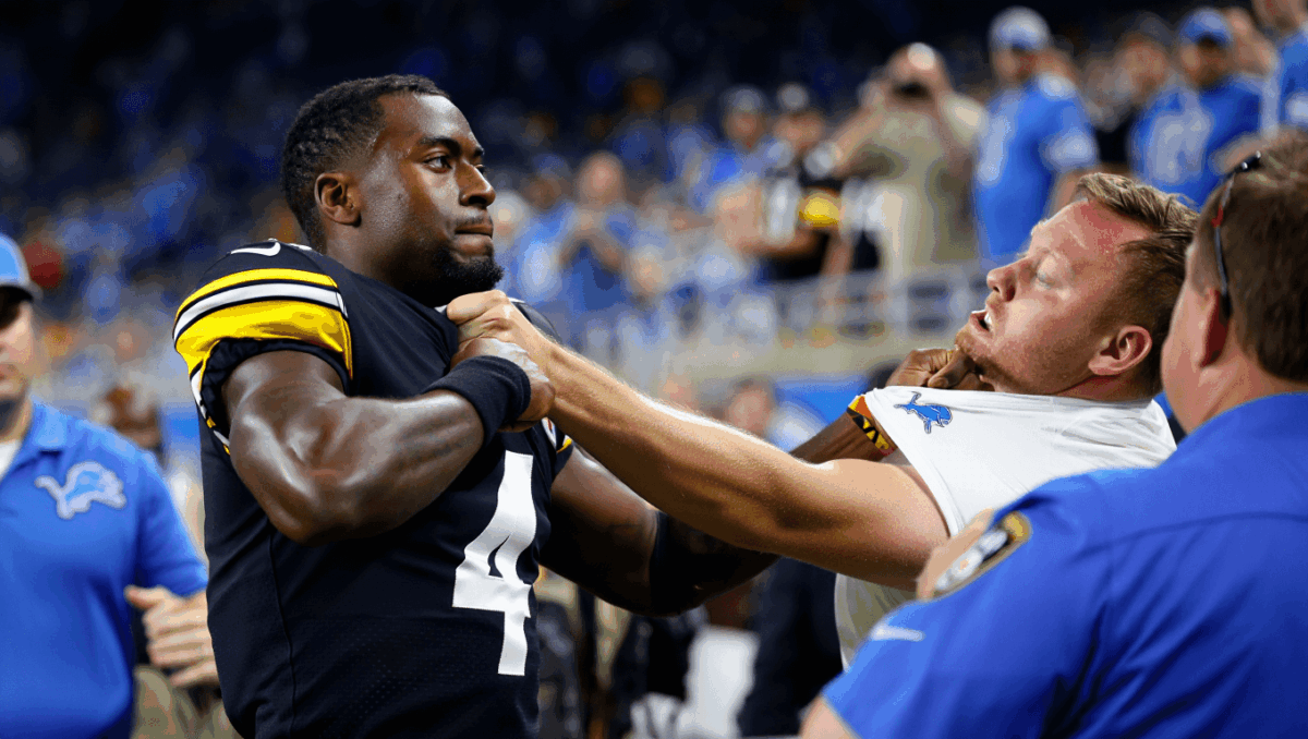 DK Metcalf appears to throw punch at Detroit Lions fan last night, facing NFL investigation