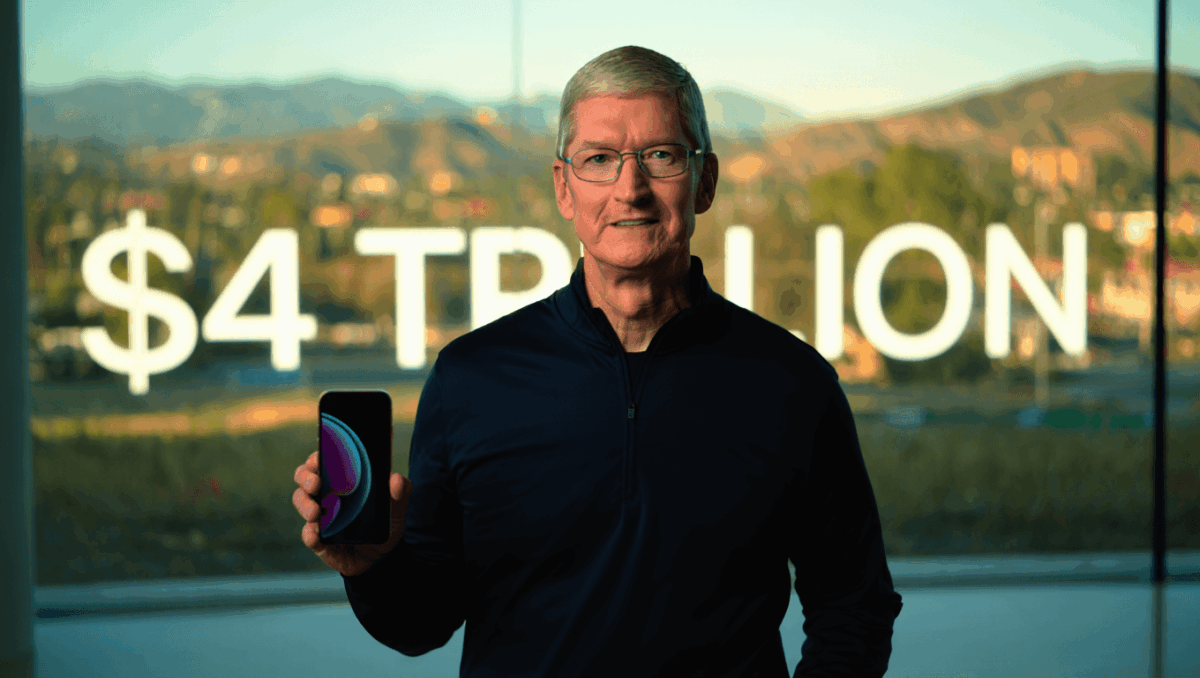 Apple stock soars past $4 trillion market cap, Services hits $109 billion in services revenue