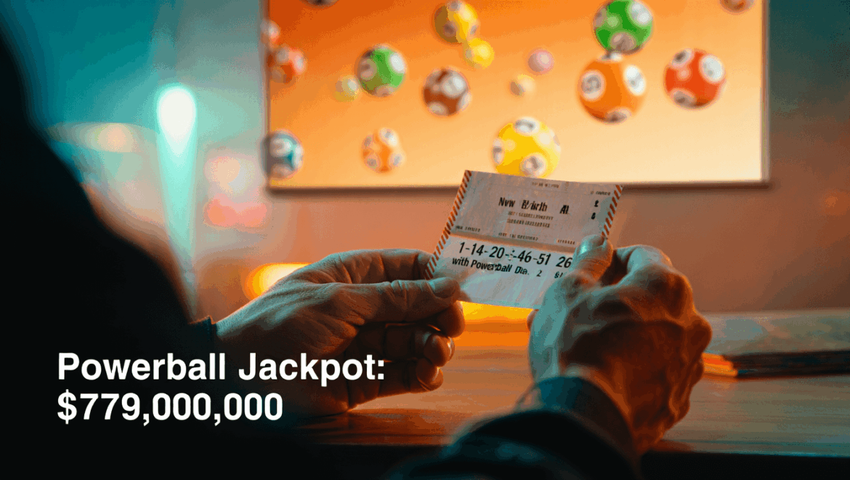 Powerball numbers tonight: 1, 14, 20, 46, 51 with Powerball 26, $779M jackpot rolls on