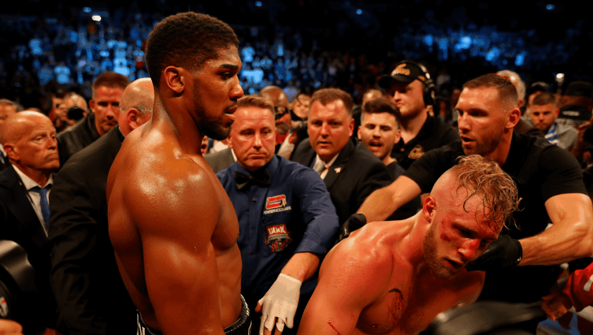 Jake Paul loses to Anthony Joshua in knockout last night, first KO defeat in sixth round at Kaseya Center